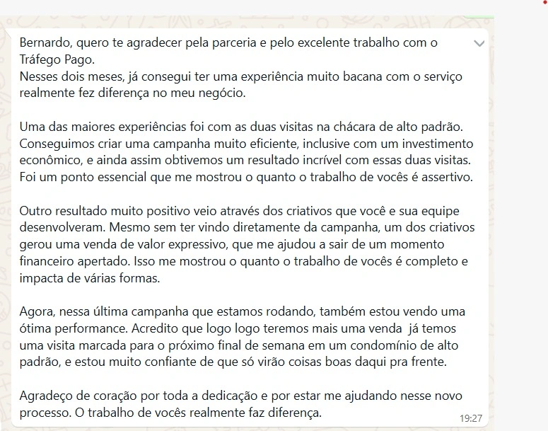 Depoimento de corretor